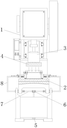 一种精准定位的空气弹簧缸体生产用冲床的制作方法