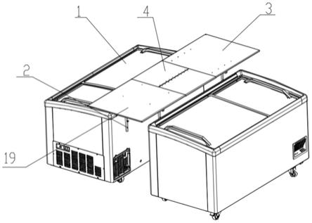 一种组合式的可伸缩冷柜货架储物装置的制作方法