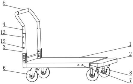 一种纺织车间用的纺织运输车的制作方法