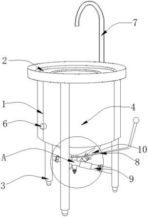 一种粽子生产用具有蠕动辅助结构的糯米淘洗装置的制作方法