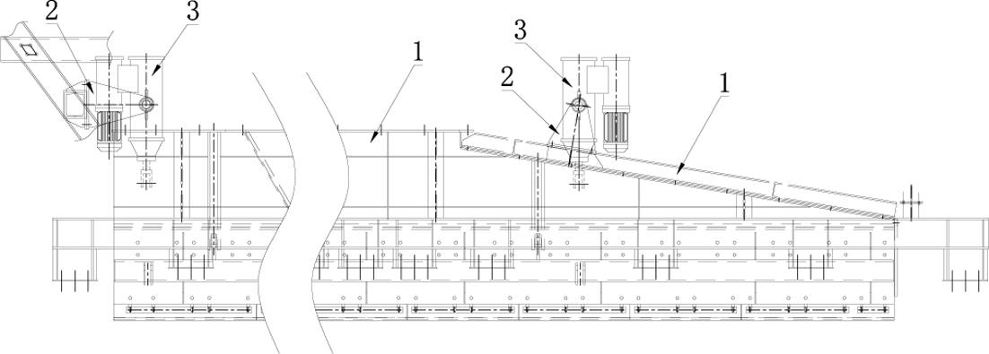 一种斗轮机导料槽翻板抬起装置的制作方法