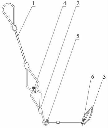 一种拱肋节段空中翻转用的吊点捆绑装置的制作方法
