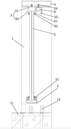 一种带灯槽的玻璃栏杆结构的制作方法