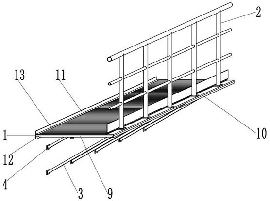 一种桥式起重机走台支撑组件的制作方法