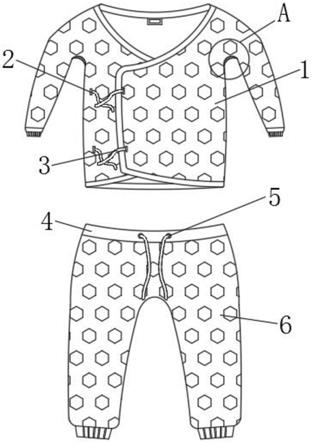 一种组合式婴儿保暖吸汗内衣的制作方法