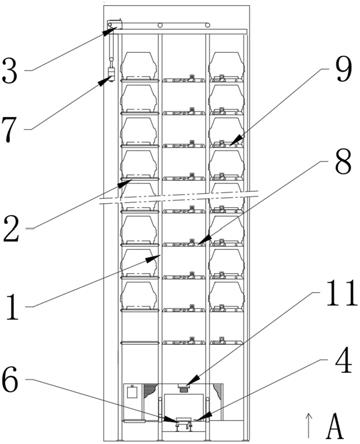 一种贯穿式垂直升降停车设备的制作方法