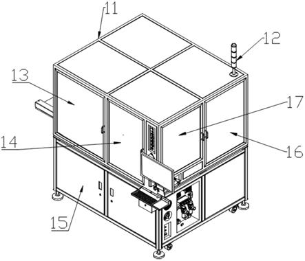 一种电子元件摆盘机的箱体结构的制作方法