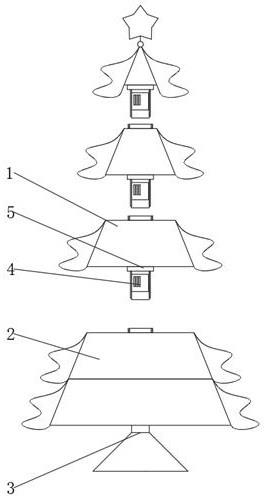 一种便于安装的新型圣诞树的制作方法