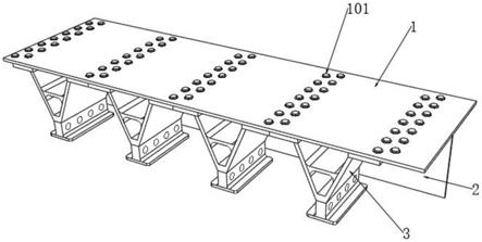 基于钢桥面板的V形带翼承托式集成纵肋结构的制作方法