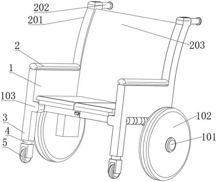 一种便携式护理科轮椅的制作方法