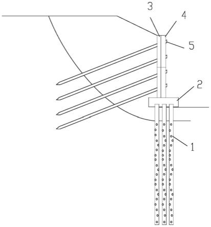 装配式微型桩基托梁锚索挡墙及其施工方法与流程