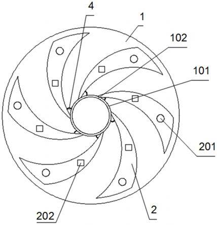 一种三元流节能闭式叶轮的制作方法