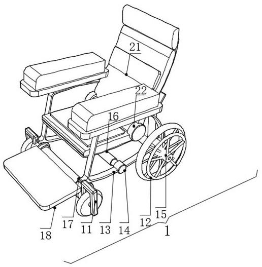一种辅助重症患者垫高活动的电动躺椅
