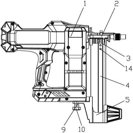 一种手持式射钉紧固工具的弹夹连接结构的制作方法