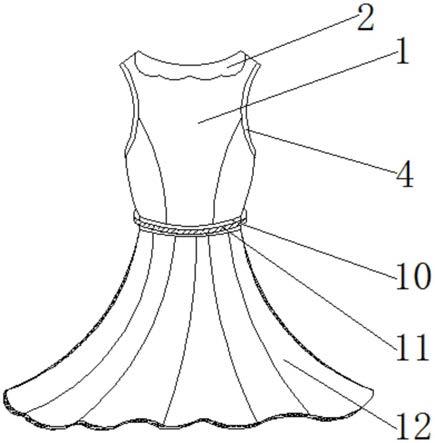 一种袖口可脱的连衣裙的制作方法