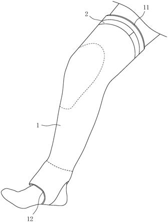 盲人门球专用护腿套的制作方法