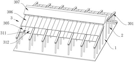 一种棚顶可移动调节的生态环保牛舍的制作方法