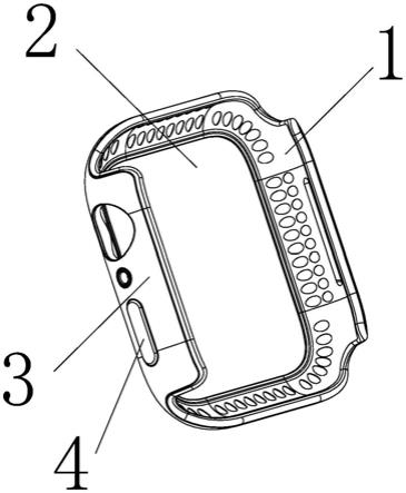 一种具有防护结构的智能手表保护壳的制作方法