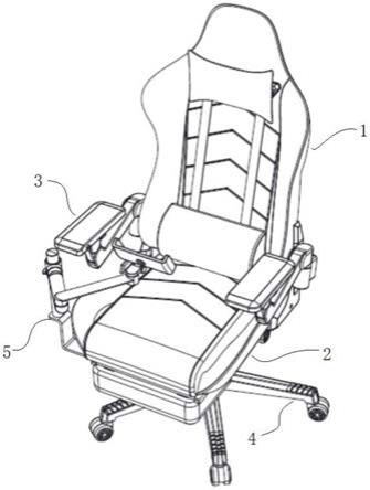 一种具有转动支架的电竞椅的制作方法