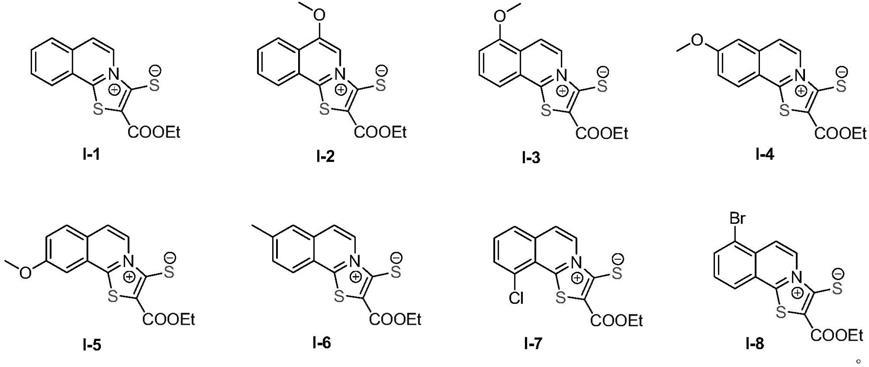 一种异喹啉并噻唑盐及其衍生物的制备与应用