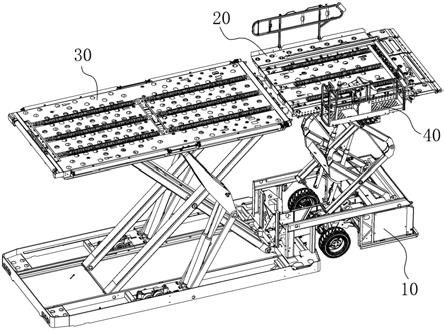 一种飞机集装升降平台车的可移动操作台的制作方法