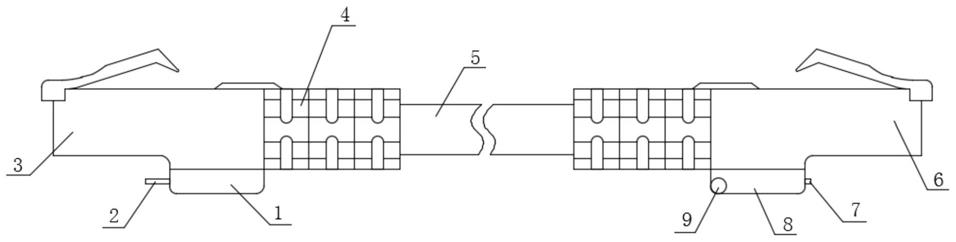 一种支持单配双管的智能铜缆跳线的制作方法