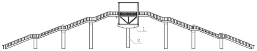 一种铝合金天桥的桥墩支撑结构的制作方法