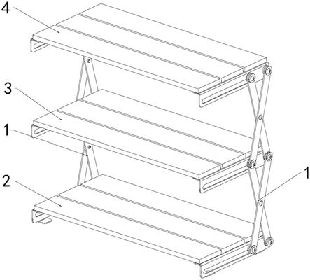 一种桌面折叠置物架的制作方法
