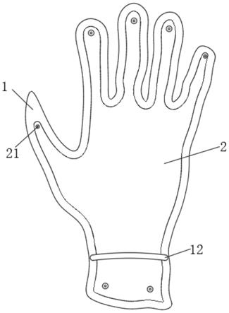一种带有除尘结构的防静电聚氨酯浸渍劳保手套的制作方法