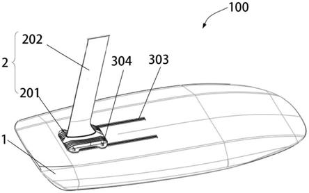 水翼冲浪板桅杆的连接装置及水翼冲浪板的制作方法