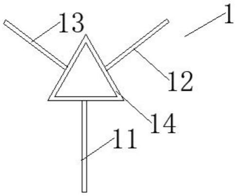 Y型三角中空纤维的喷丝板的制作方法