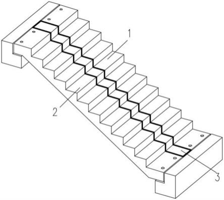 一种可减轻吊装重量的预制毛面楼梯的制作方法