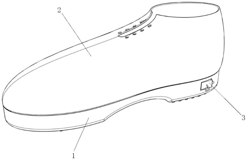 一种能释放能量内置震动芯片的按摩磁疗鞋的制作方法