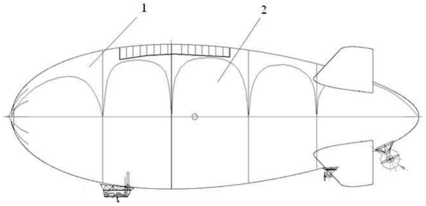 大型飞艇气囊变形量的测量方法、测量系统及大型飞艇与流程
