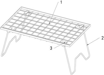 一种折叠钢网桌的制作方法