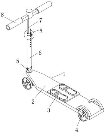 一种具有快速折叠结构的滑板车的制作方法