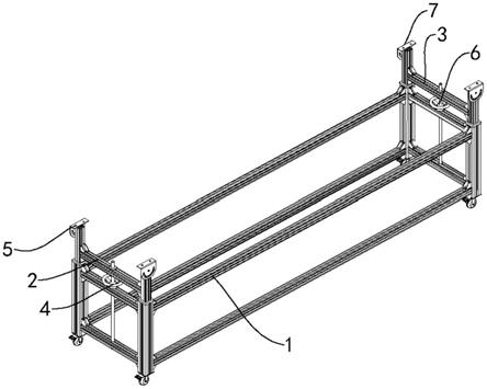 一种输送角度可调的输送带支撑架的制作方法