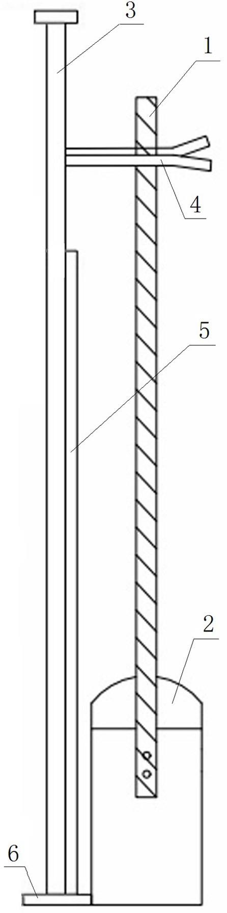 铁路道口抗风栏木机的制作方法