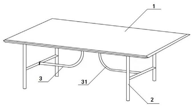 一种节省打包空间的牢固型餐桌的制作方法