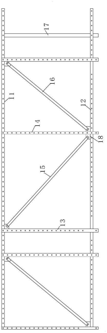 一种新型爬架用斜杆式水平支承桁架结构的制作方法
