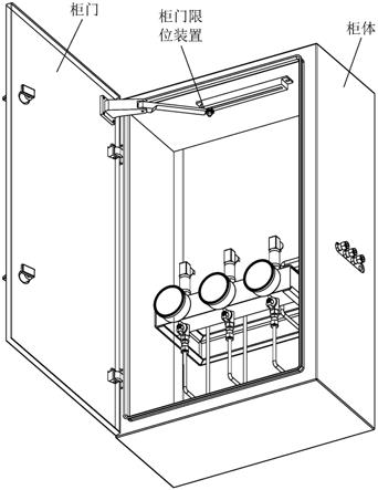 一种中置柜仪表门限位装置的制作方法