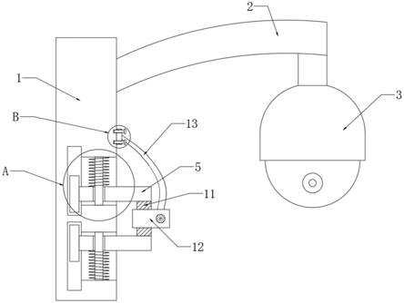 球形监控设备相适配的拾音器连接结构的制作方法