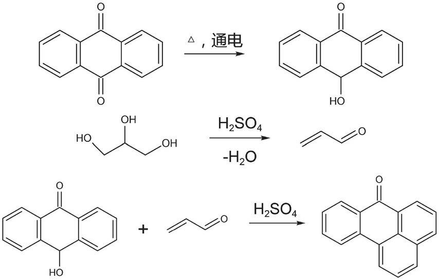 一种苯绕蒽酮的电化学制备方法与流程