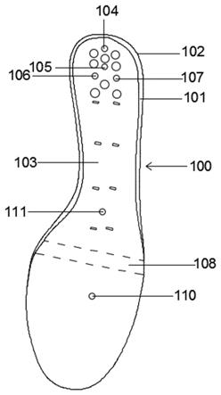 一种新型预留贴合位注塑鞋中底的制作方法