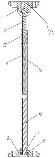 一种具有万向头结构的吊柜安装支撑杆的制作方法