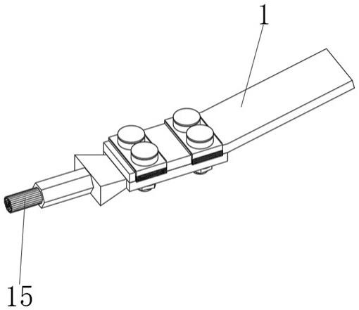 一种高压电缆T型线夹引流板螺栓校准装置的制作方法