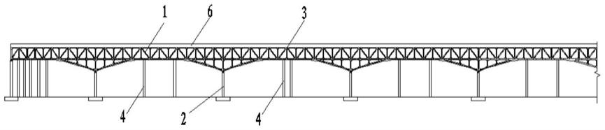 一种钢混组合的钢桁梁桥施工方法及钢桁梁桥与流程