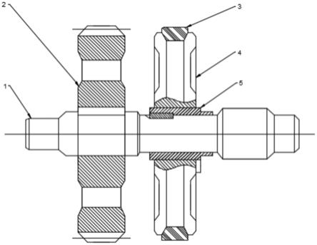 一种同步轴对接套合齿轮结构的制作方法