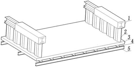 一种组合梁底板-波形钢腹板组合槽型梁