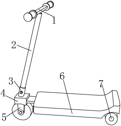 滑板车折叠限位装置的制作方法